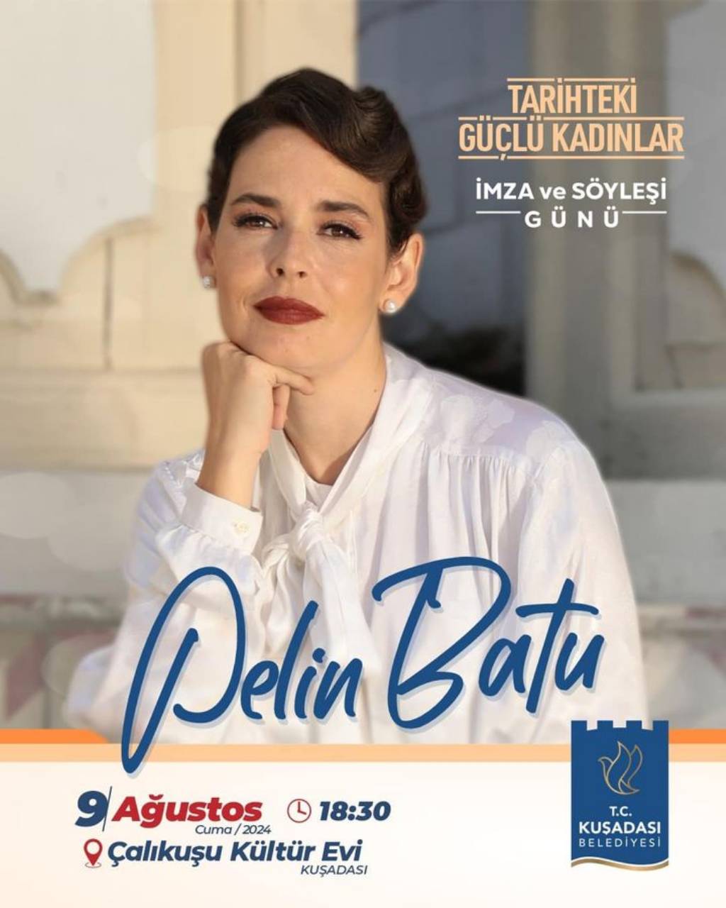 Pelin Batu Kuşadası'nda 'Tarihteki Güçlü Kadınlar' Söyleşisi