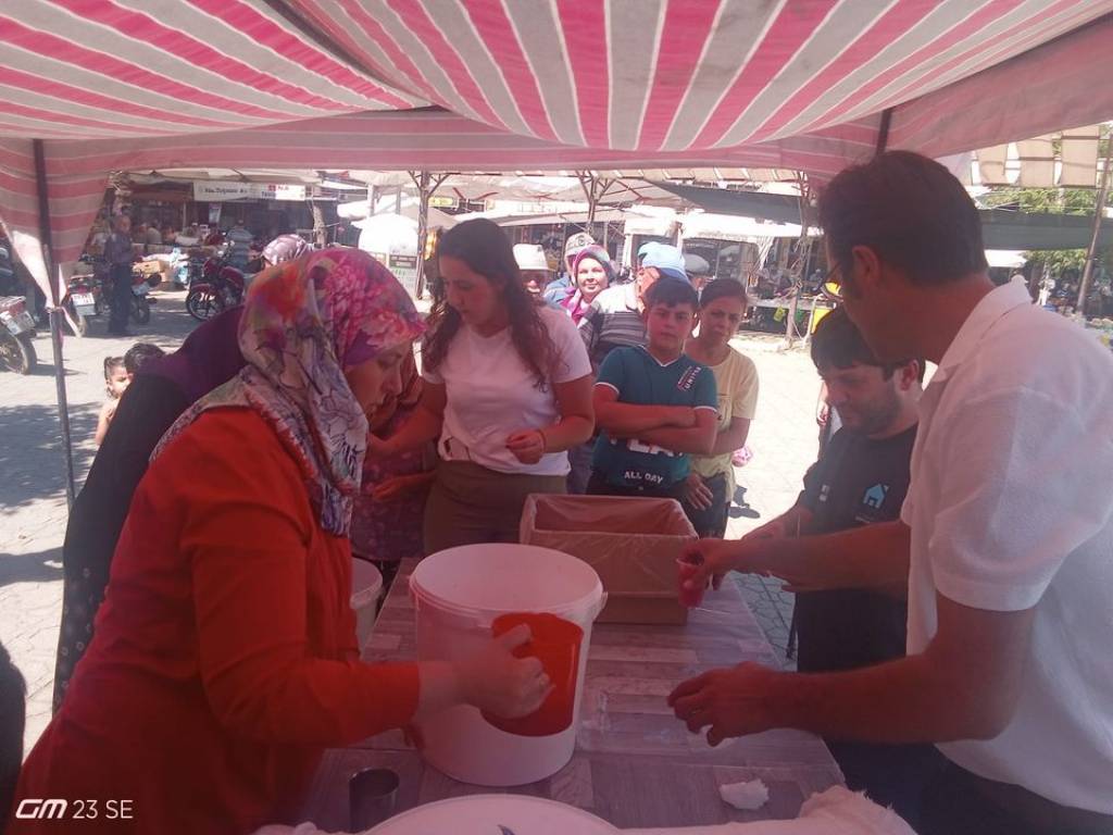 Sultanhisar Belediye Başkanı Osman Yıldırımkaya, Atça Esnaf ve Sanatkarlar Odası'nın Kar Helvası Hayrına Katıldı