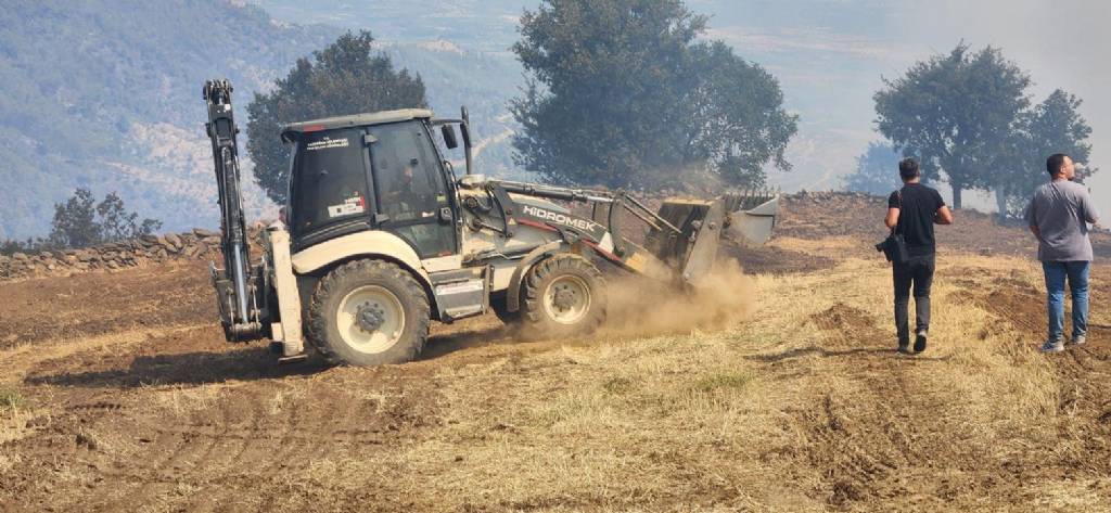 Bozdoğan Belediyesi Yangınla Mücadelede Sahada