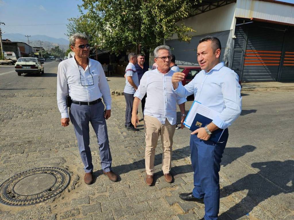 Nazilli Belediye Başkanı Ertuğrul Tetik, Yeni Sanayi Bölgesinde Denetimlerde Bulundu