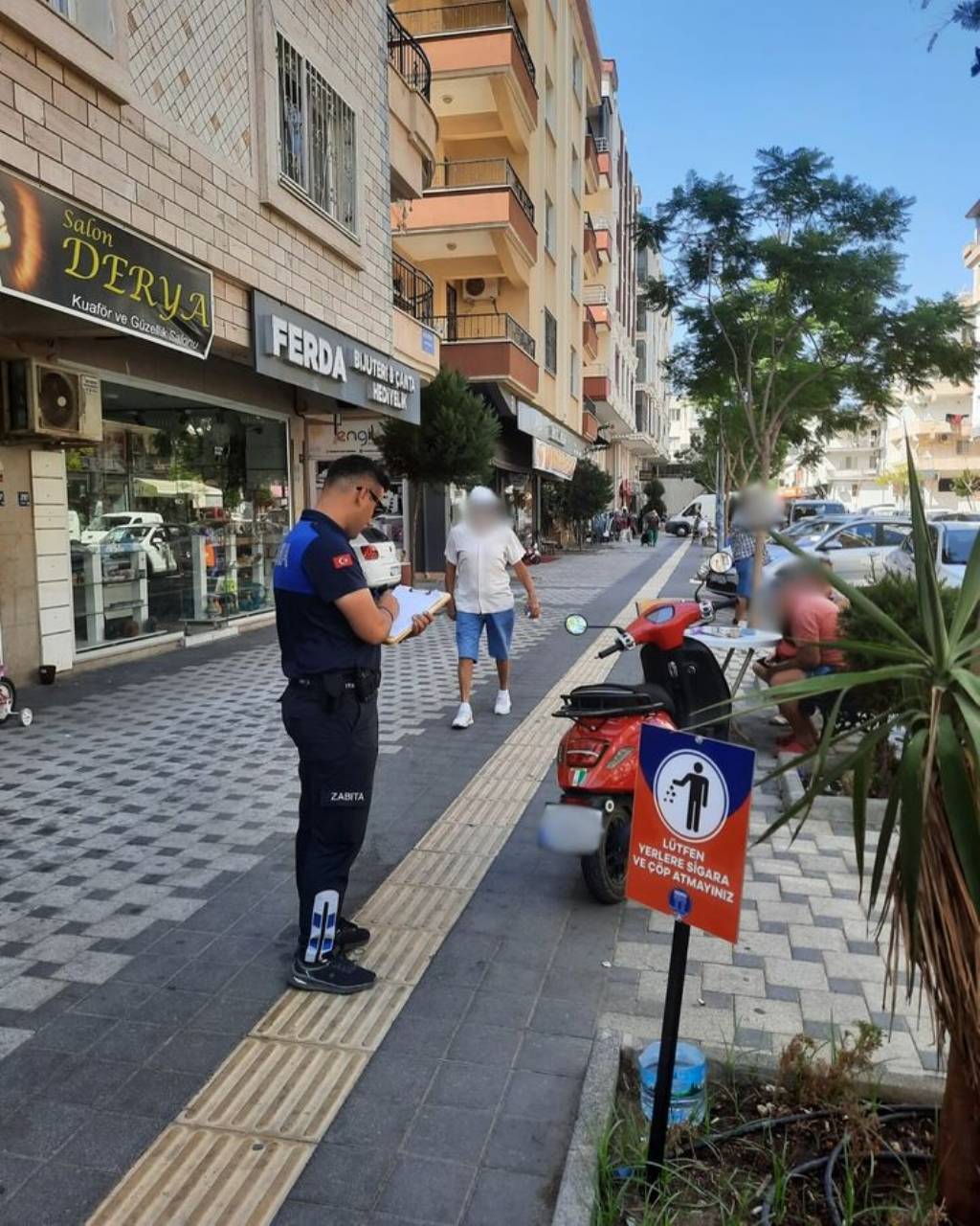 Didim Belediyesi Zabıta Ekiplerinden Park Uygulaması