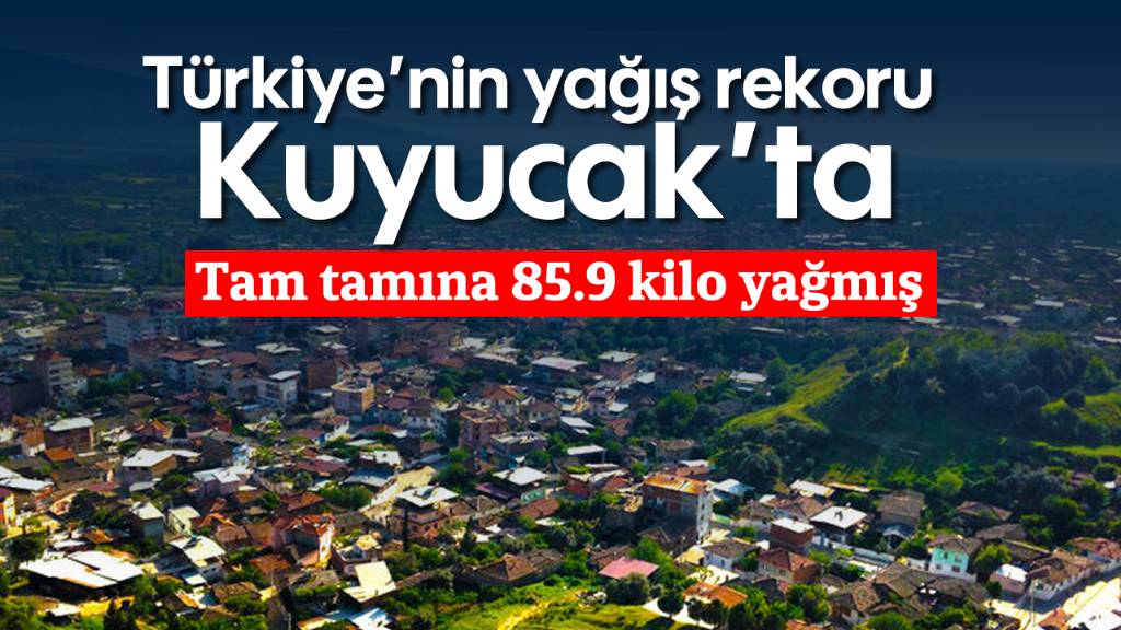 Kuyucak'ta Yaz Yağmuru Rekoru Kırıldı