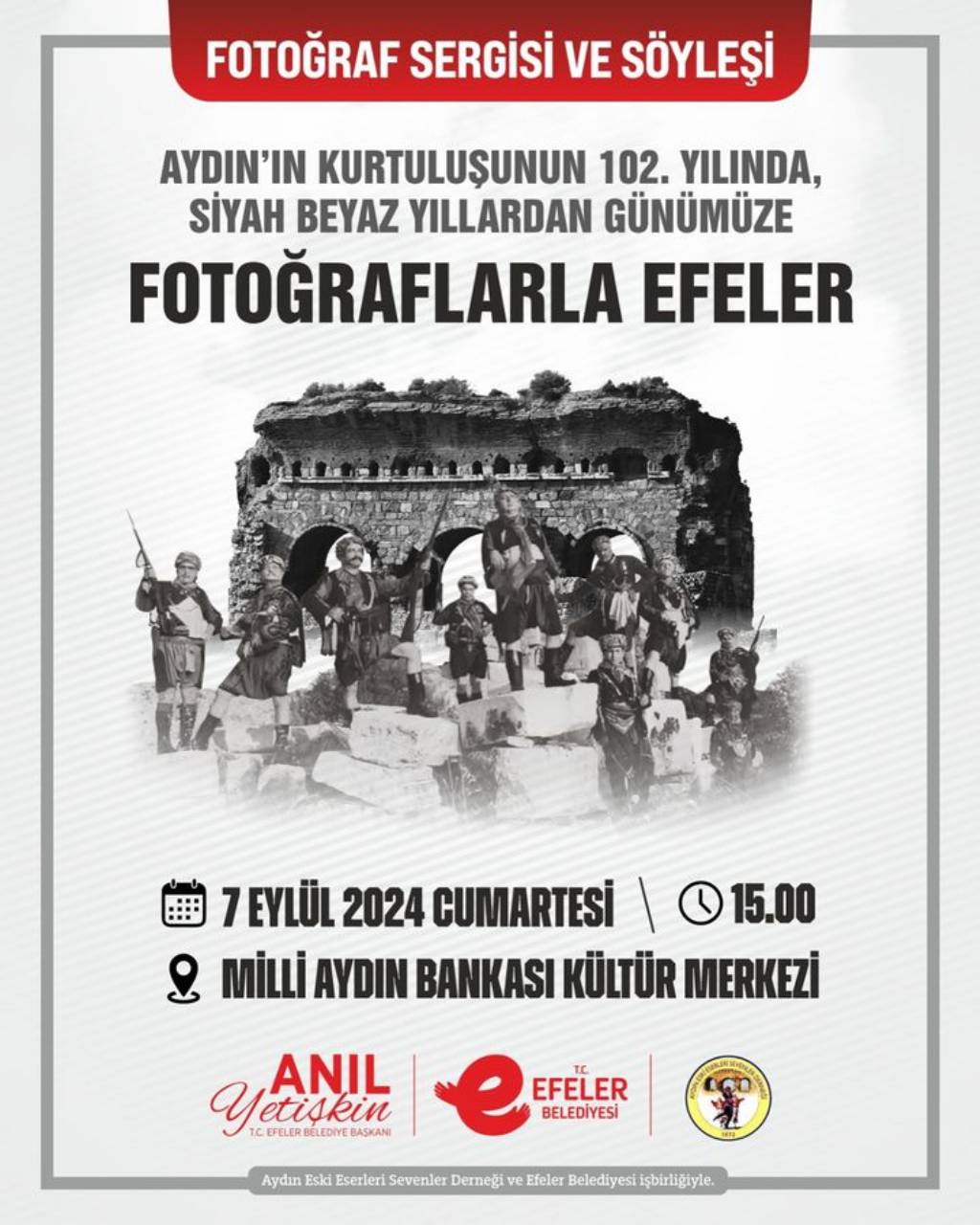 Efeler Belediyesi'nden Kurtuluş Etkinlikleri: 'Fotoğraflarla Efeler' Sergisi ve Söyleşi