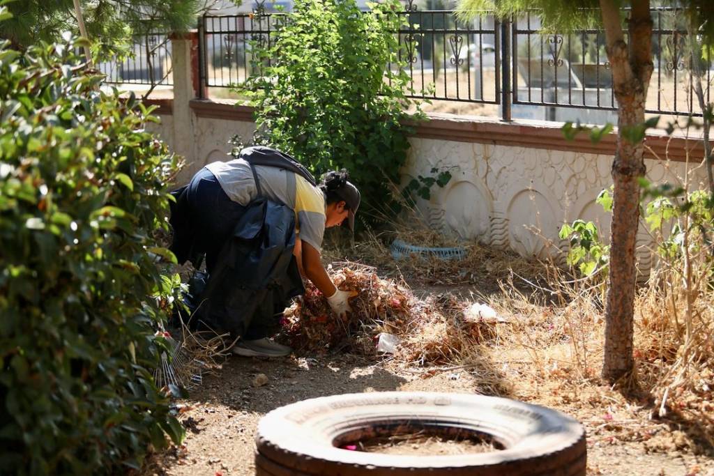 Didim Belediyesi'nden Okul Bahçelerinde Temizlik Çalışmaları