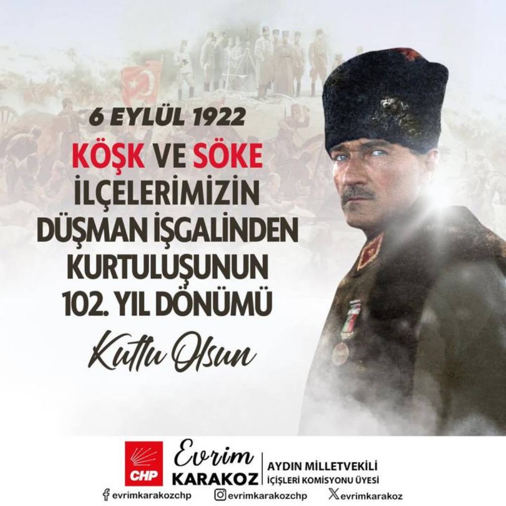 Evrim Karakoz'dan 6 Eylül Kutlaması