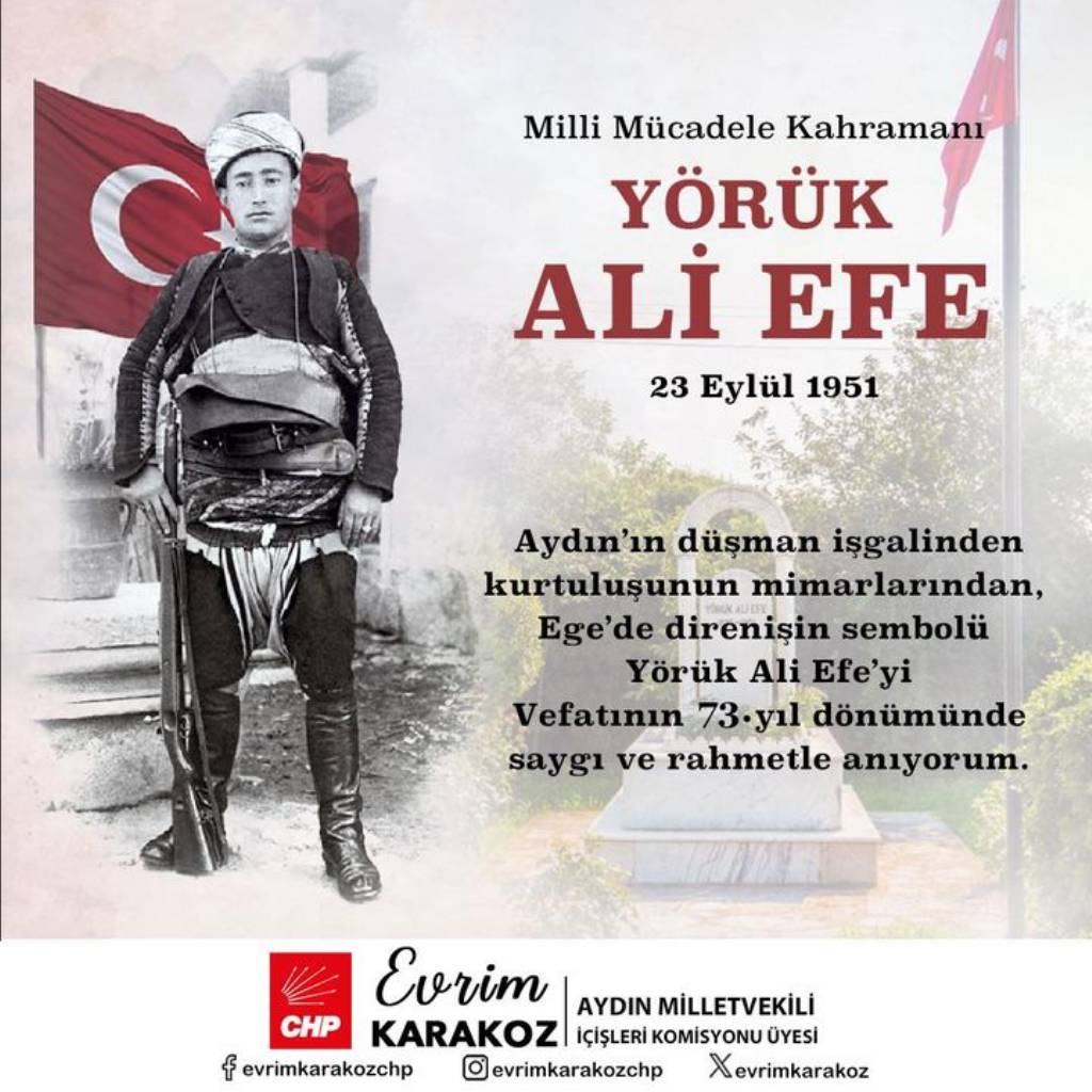 Evrim Karakoz, Yörük Ali Efe'yi Anarak Direnişin Sembolünü Yaşattı