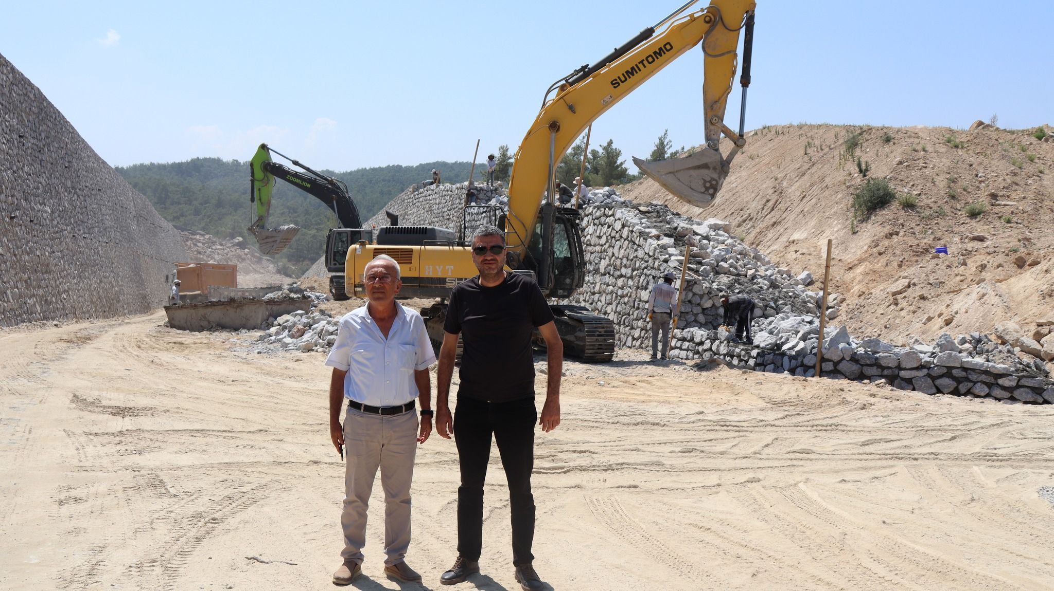 Karpuzlu Belediye Başkanı Hilmi Dönmez, Karpuzlu-Milas-Bodrum Yolu Çalışmalarını İnceledi