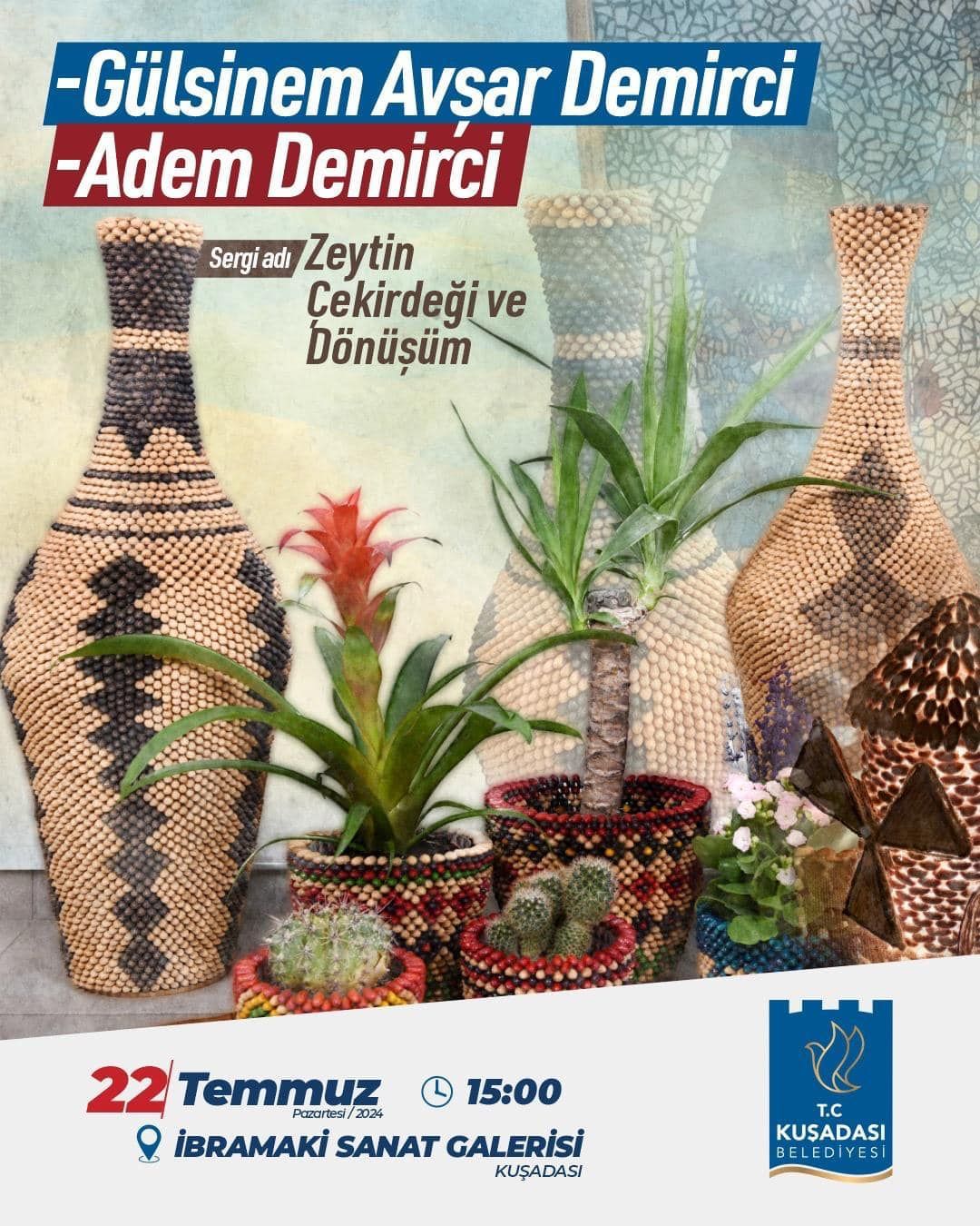 Gülsinem Avşar Demirci ve Adem Demirci’nin Zeytin Çekirdeği ve Dönüşüm Sergisi İbramaki Sanat Galerisi'nde