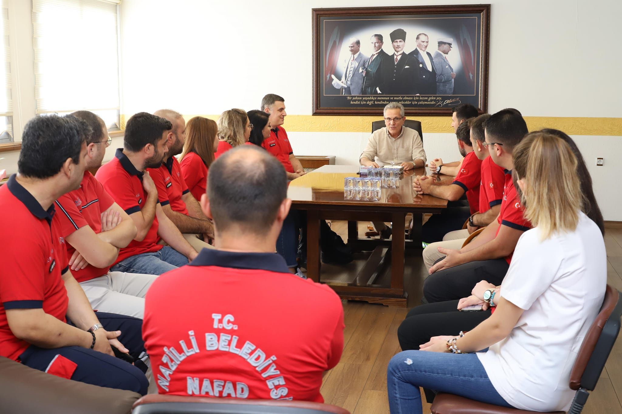 Nazilli Belediye Başkanı Ertuğrul Tetik, NAFAD'ın Çalışmaları Hakkında Bilgi Aldı